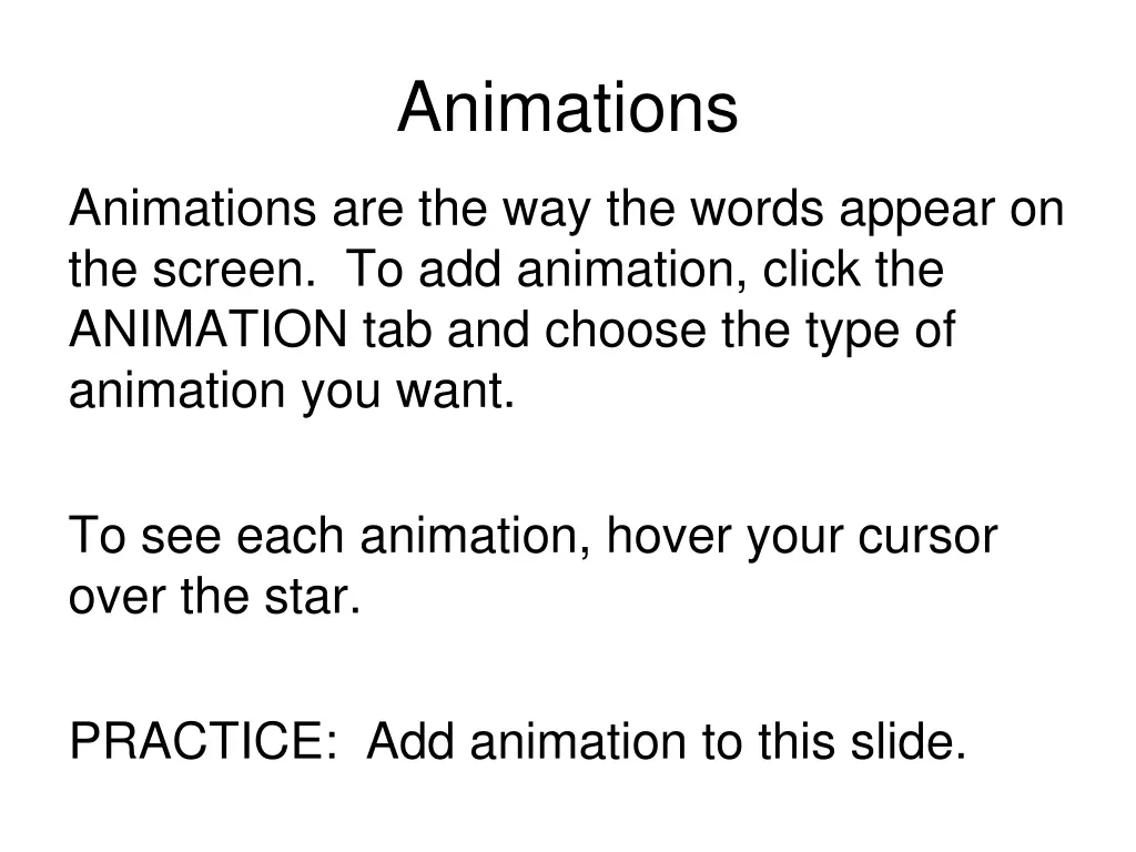 animations