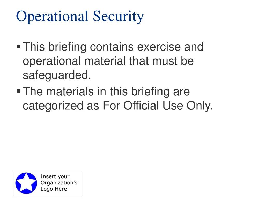 operational security