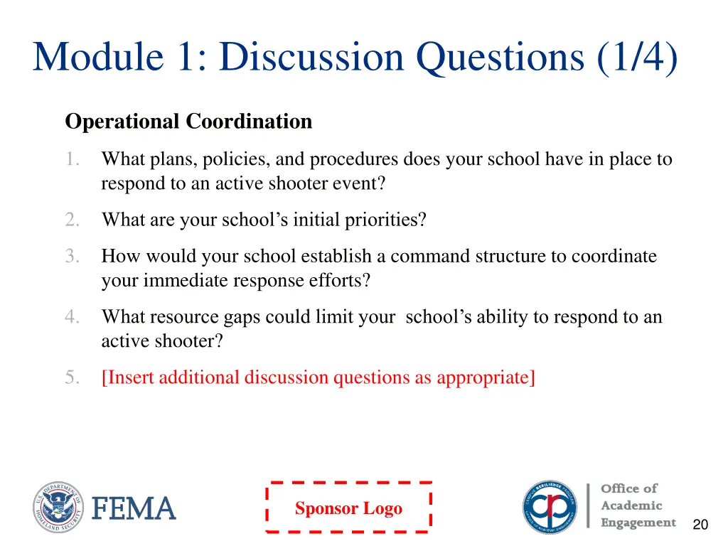 module 1 discussion questions 1 4