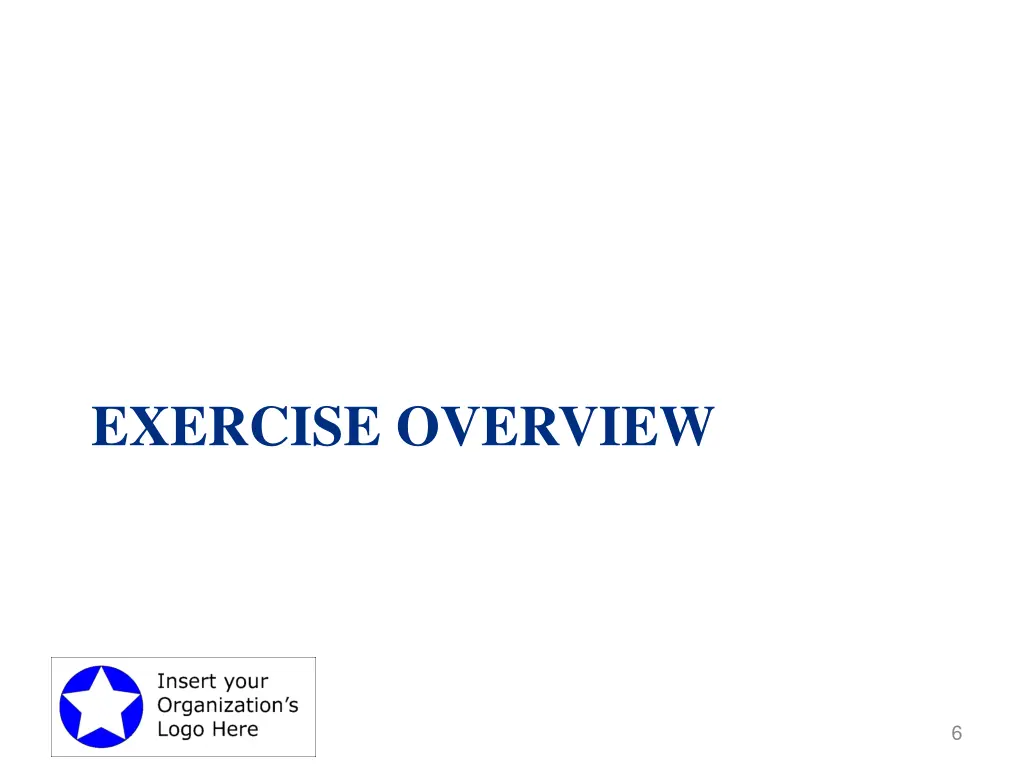 exercise overview