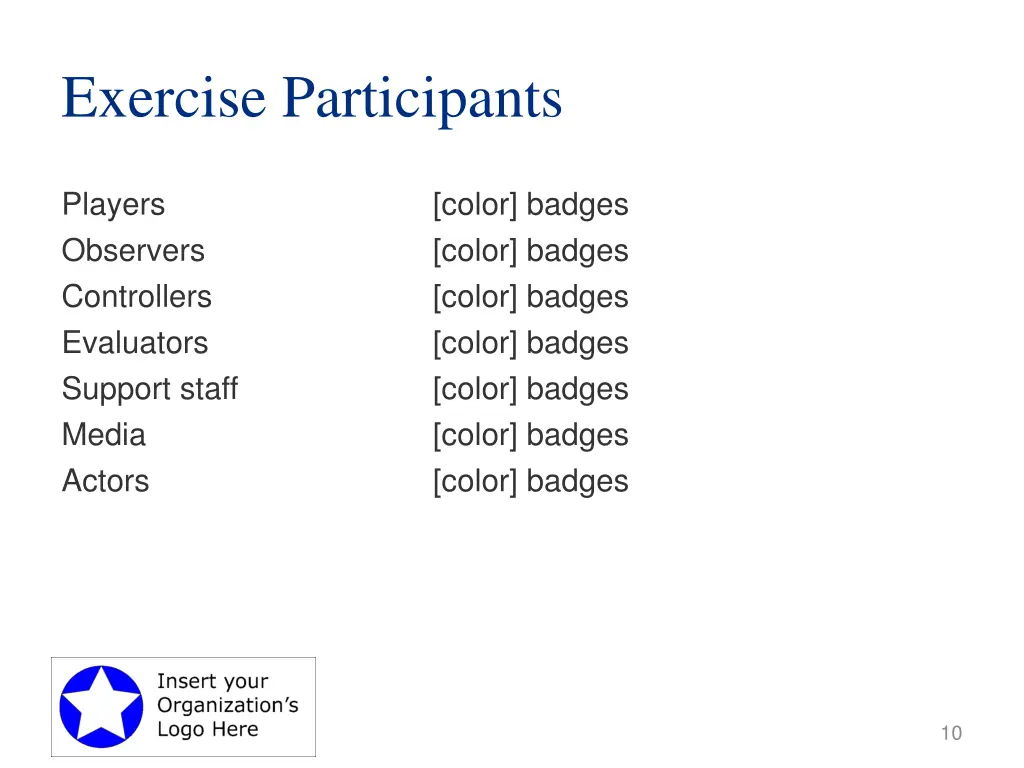 exercise participants