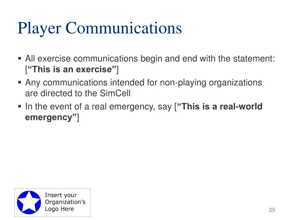 player communications