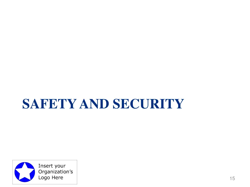 safety and security