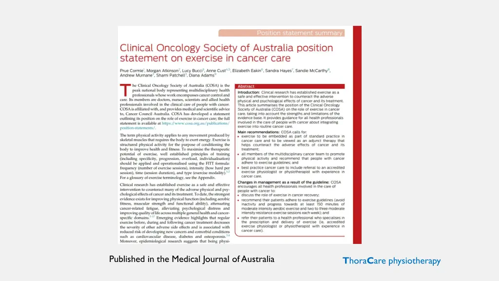 published in the medical journal of australia