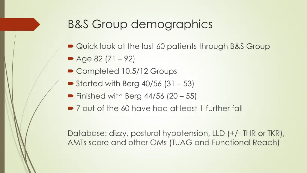 b s group demographics