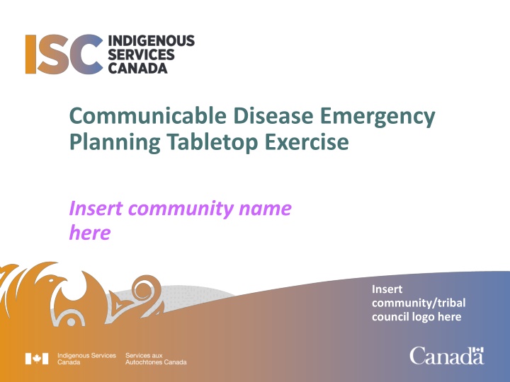 communicable disease emergency planning tabletop