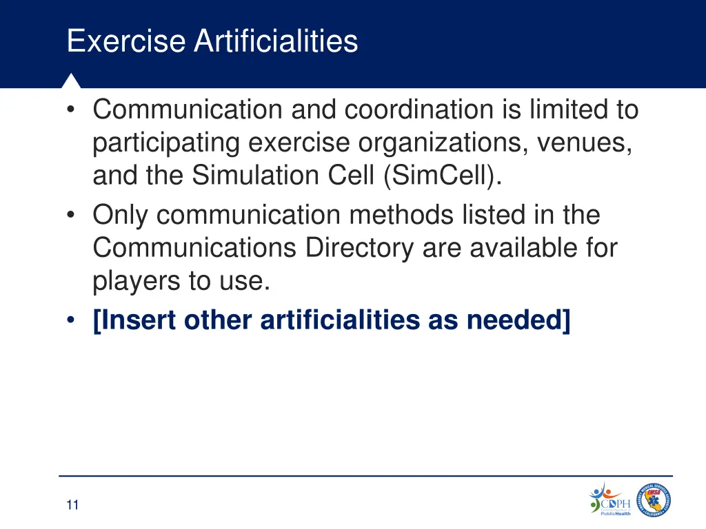 exercise artificialities