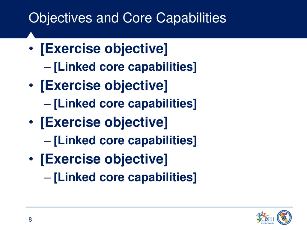 objectives and core capabilities