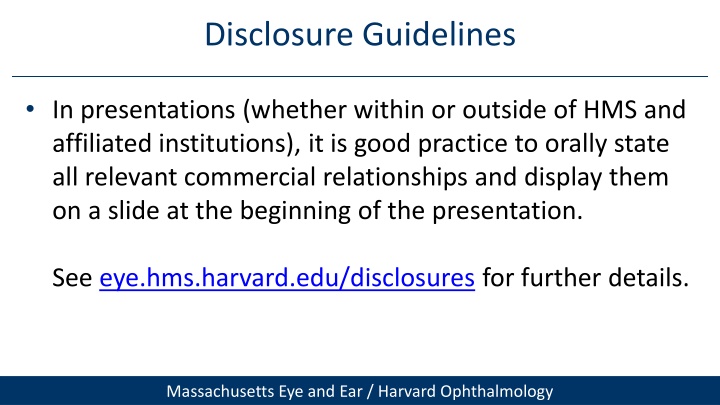 disclosure guidelines