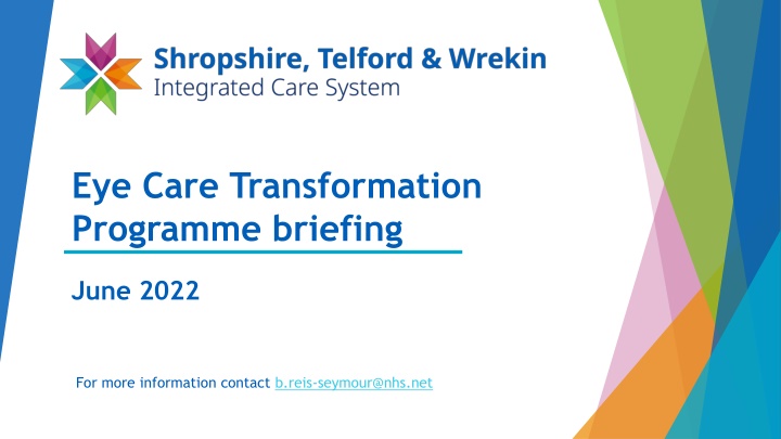 eye care transformation programme briefing