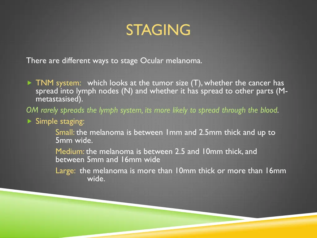 staging