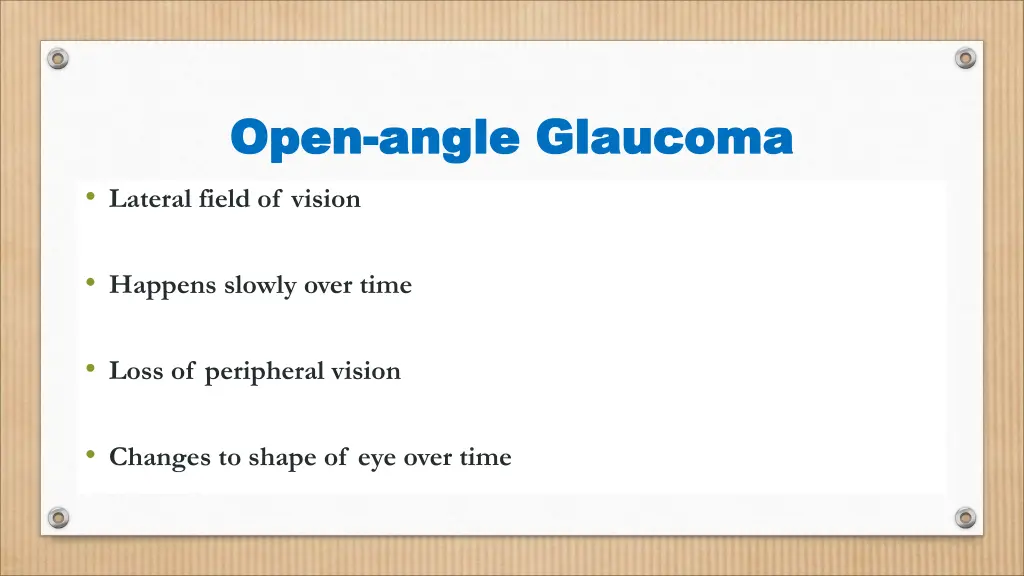 open open angle glaucoma angle glaucoma lateral