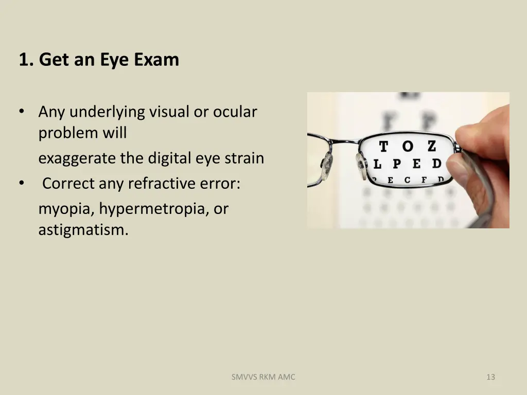 1 get an eye exam