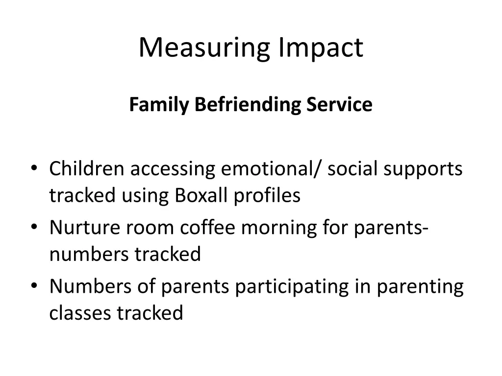 measuring impact