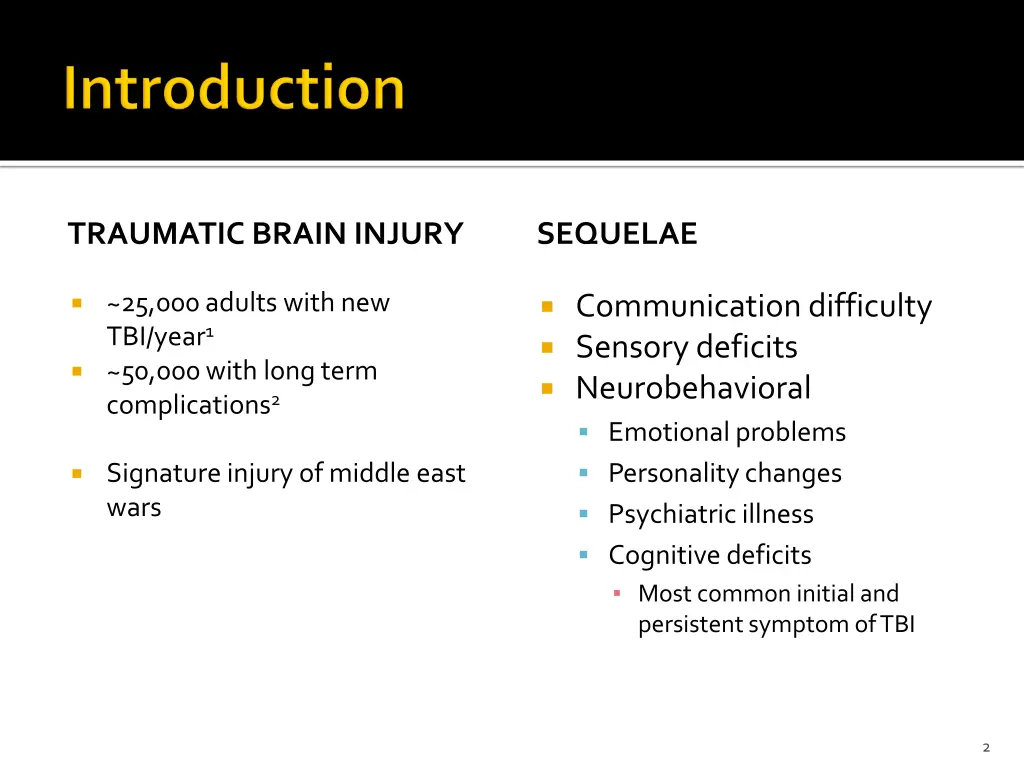 traumatic brain injury