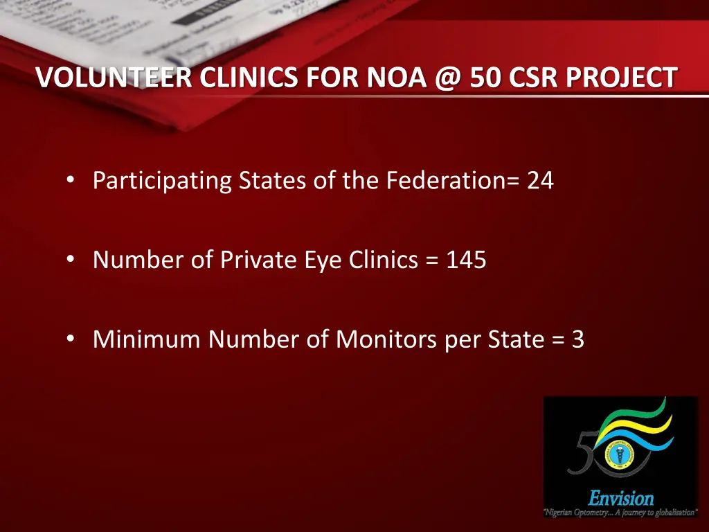 volunteer clinics for noa @ 50 csr project