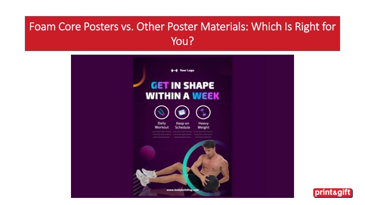 foam core posters vs other poster materials which