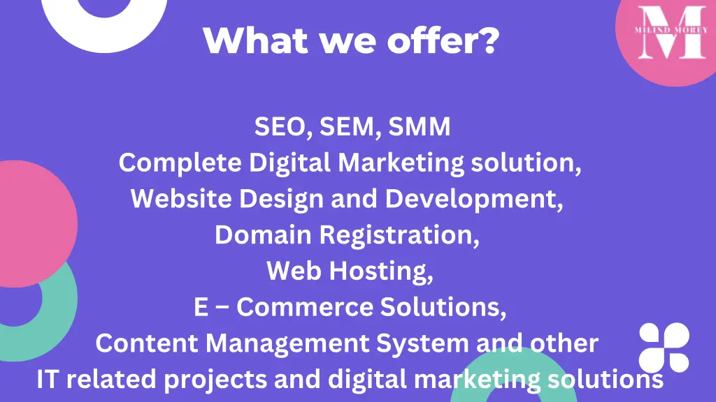 what we offer