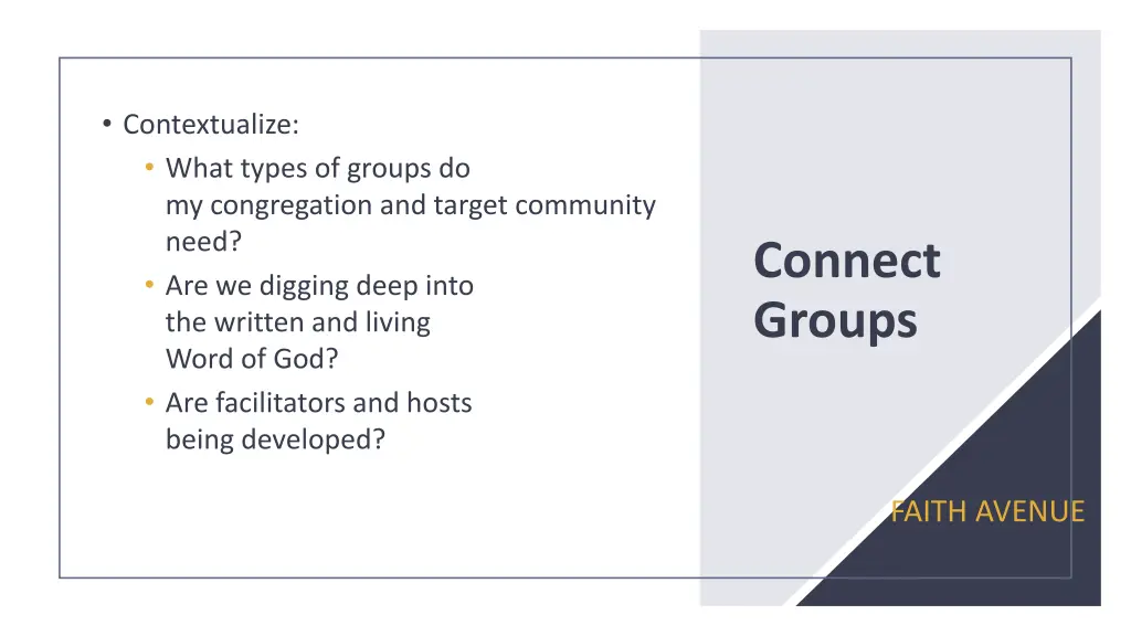 contextualize what types of groups