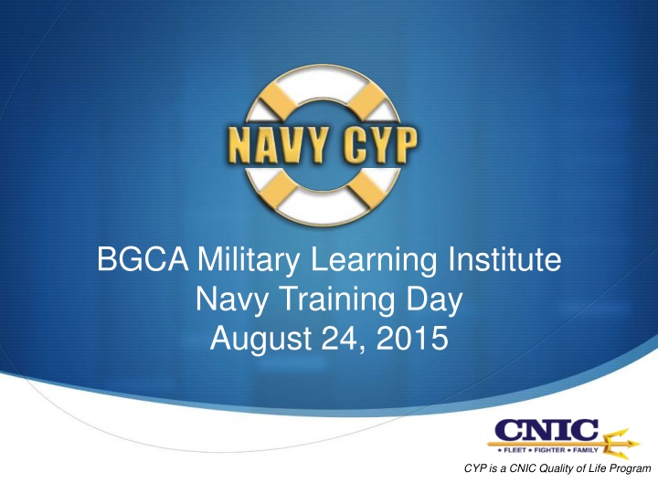 bgca military learning institute navy training