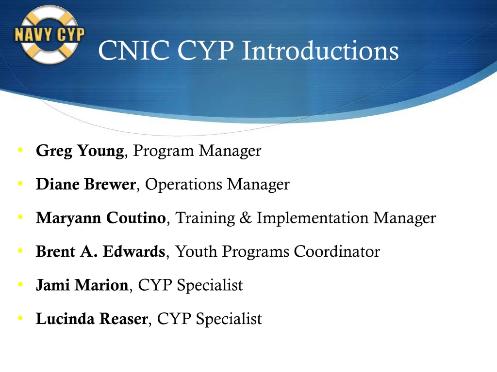 cnic cyp introductions