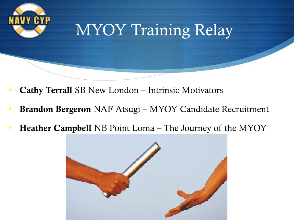 myoy training relay