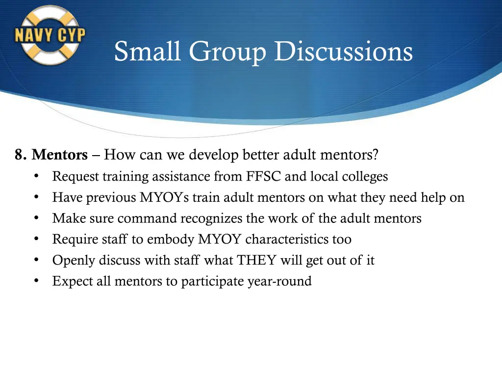 small group discussions 9