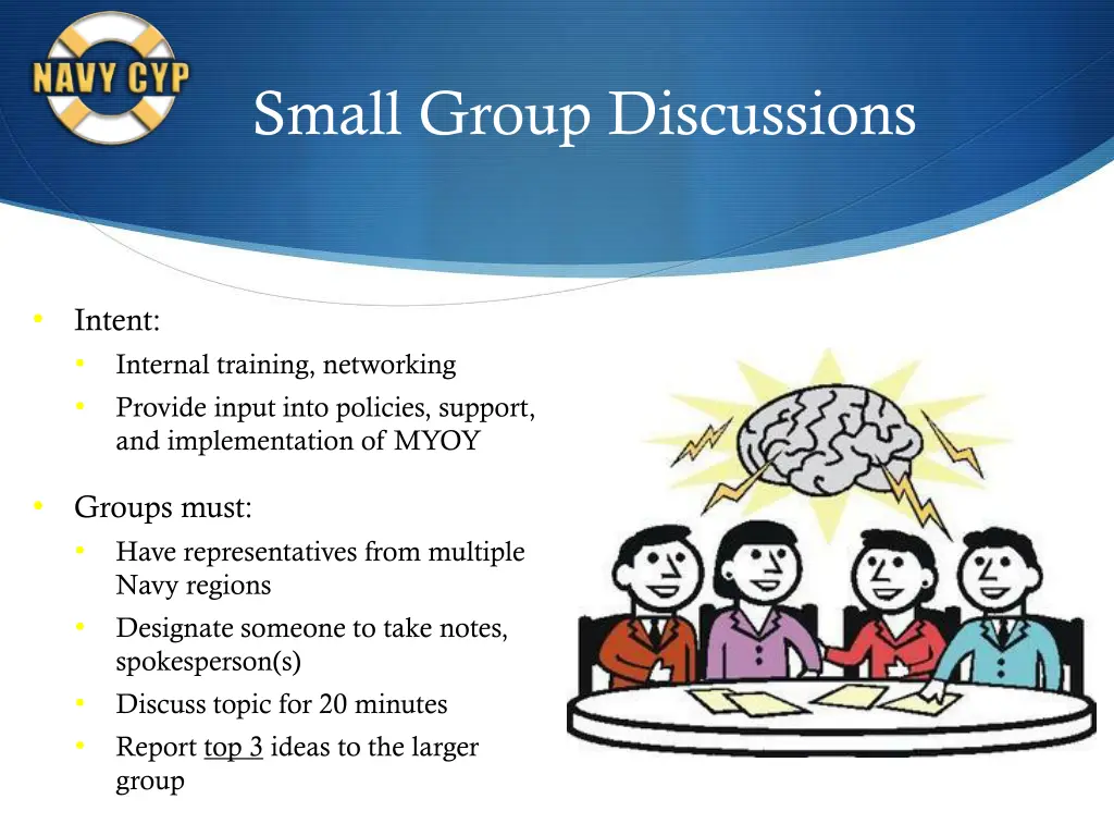 small group discussions