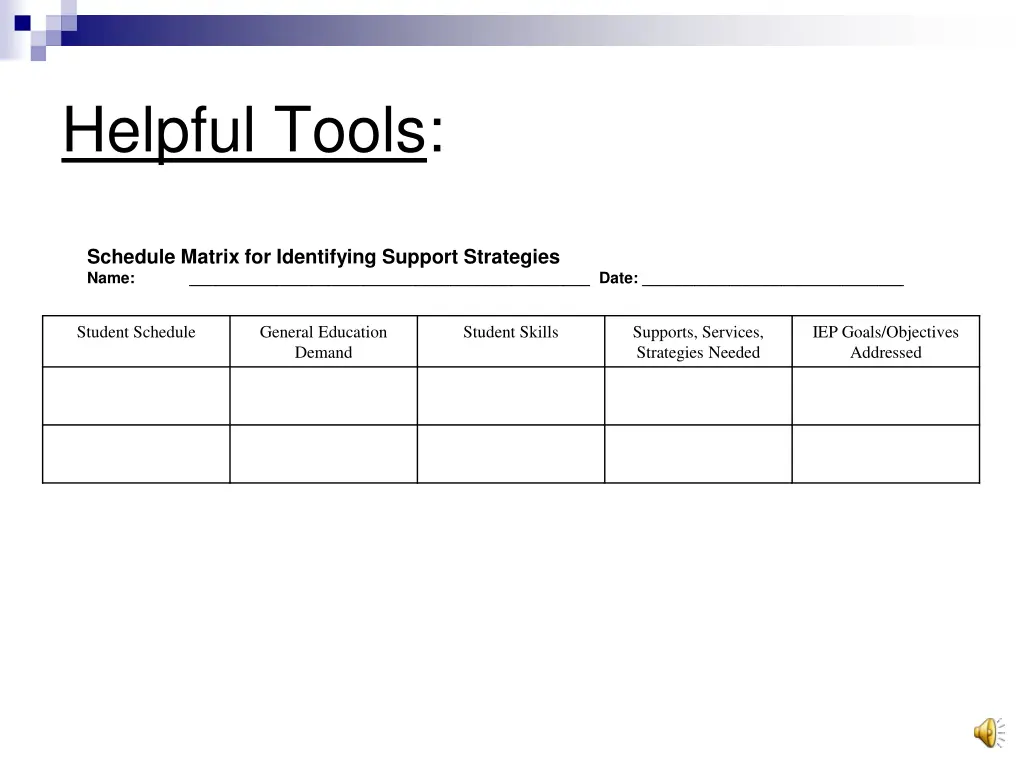 helpful tools