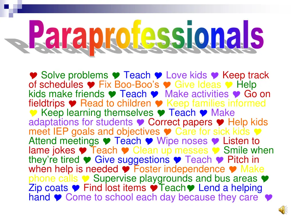 paraprofessionals