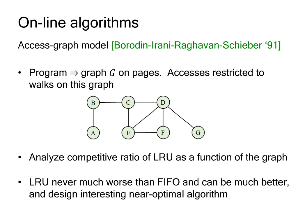 on line algorithms 1