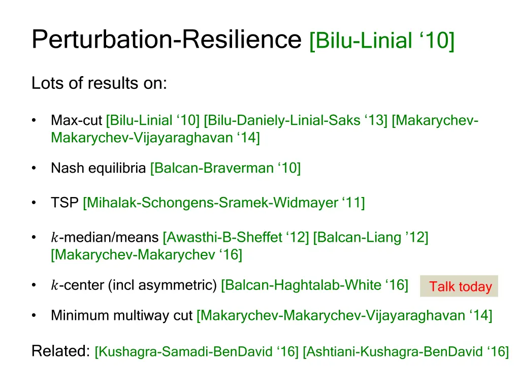 perturbation resilience bilu linial 10 3