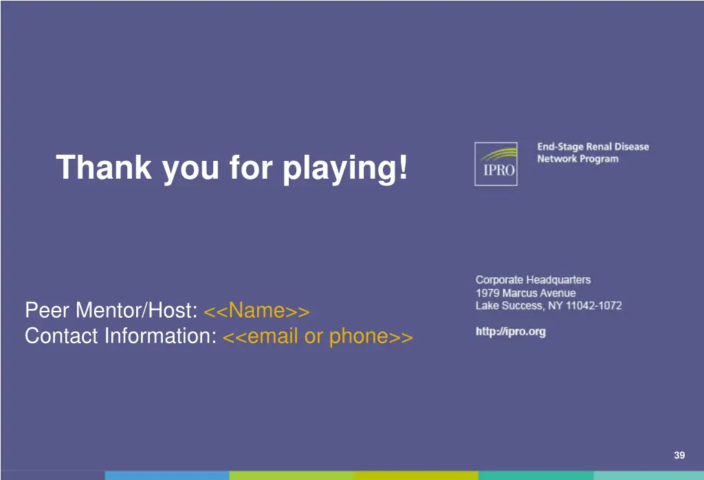 thank you for playing