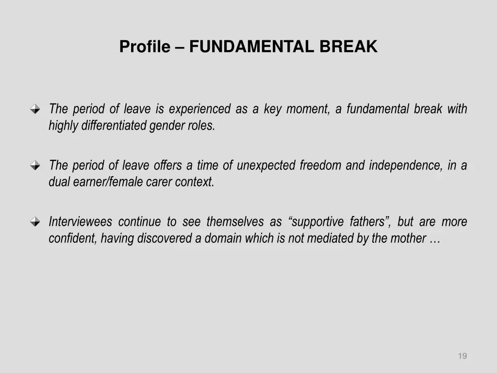 profile fundamental break