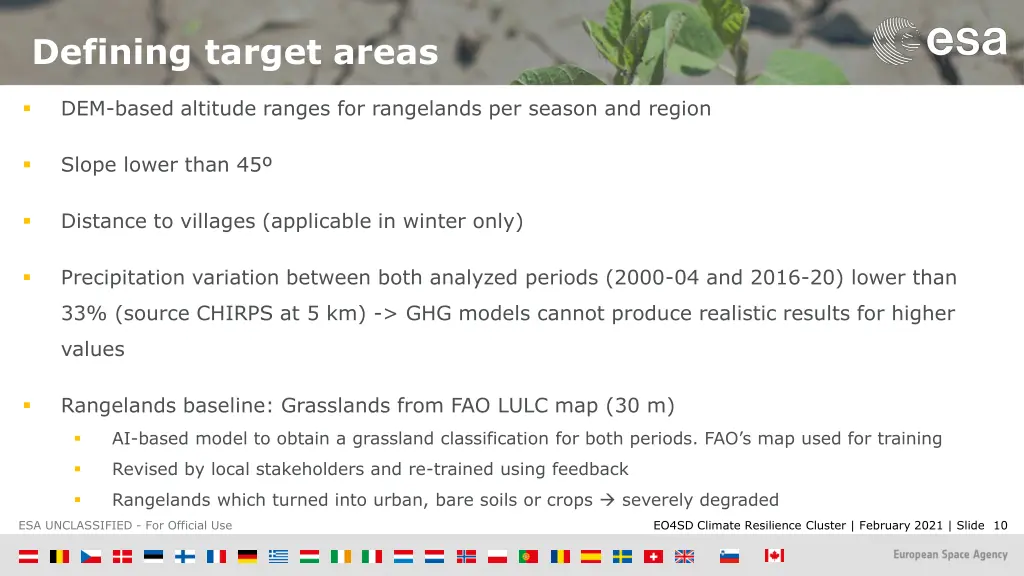 defining target areas