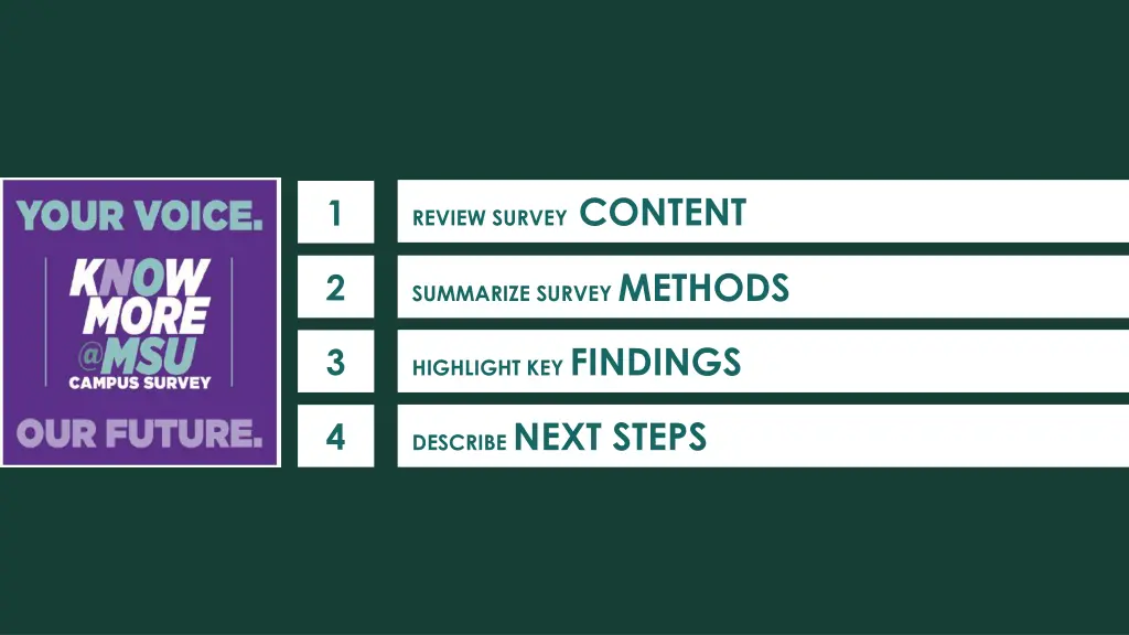 review survey content