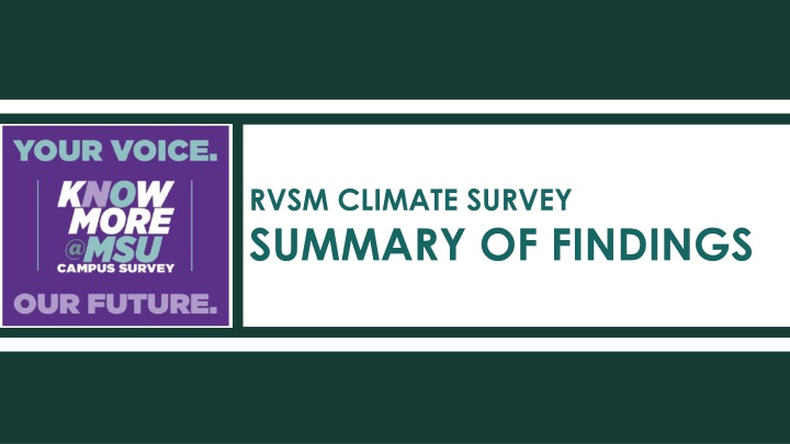 rvsm climate survey summary of findings