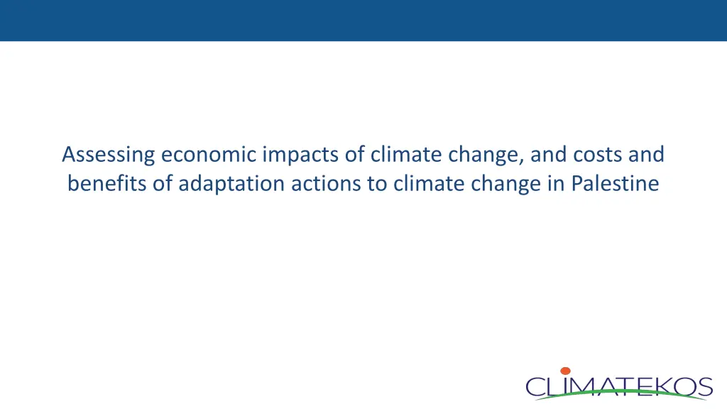 assessing economic impacts of climate change