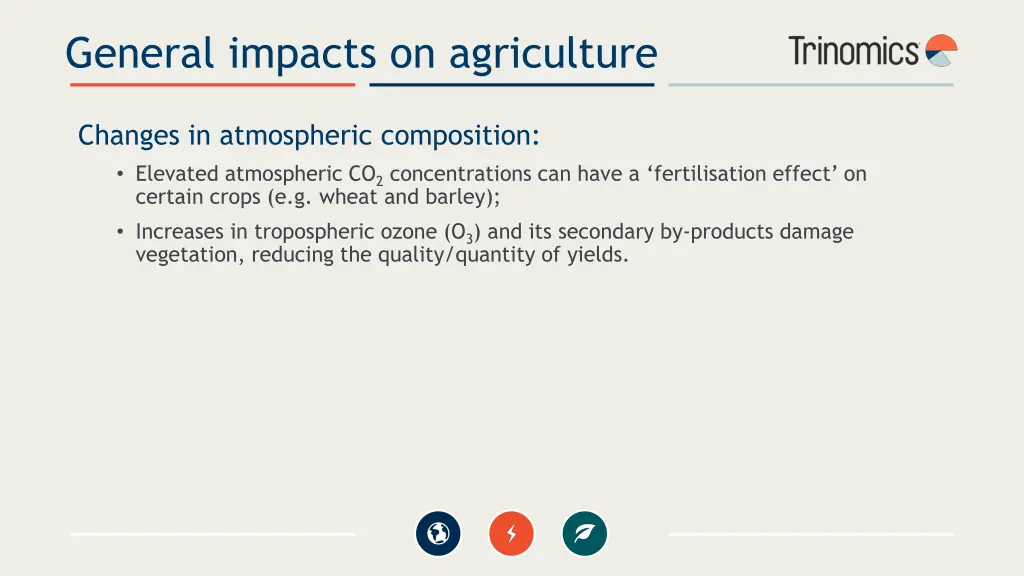 general impacts on agriculture 1