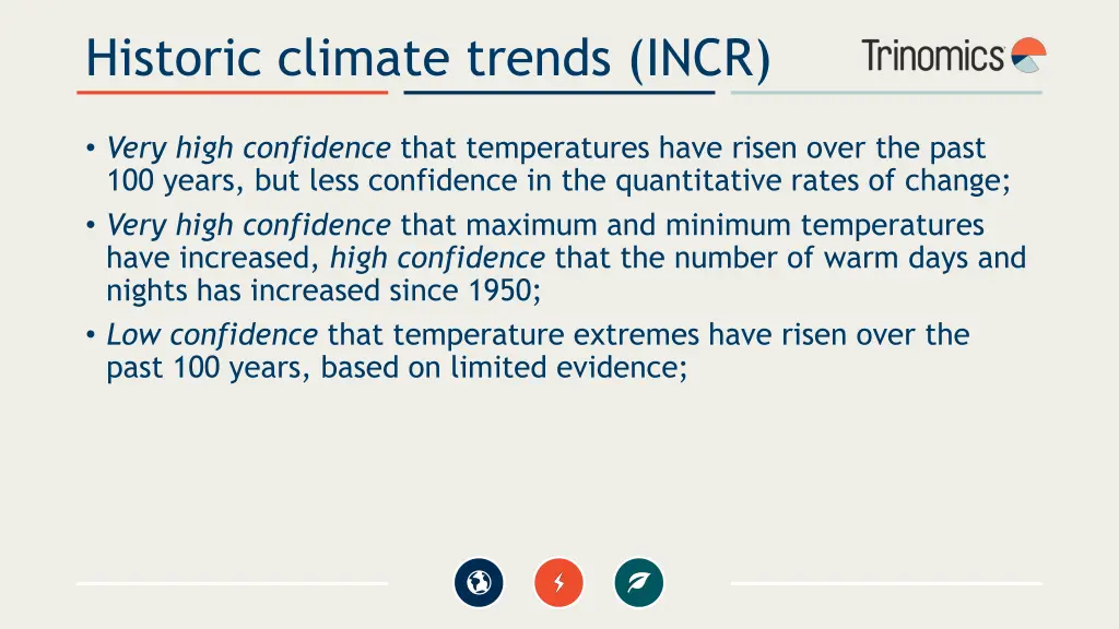 historic climate trends incr