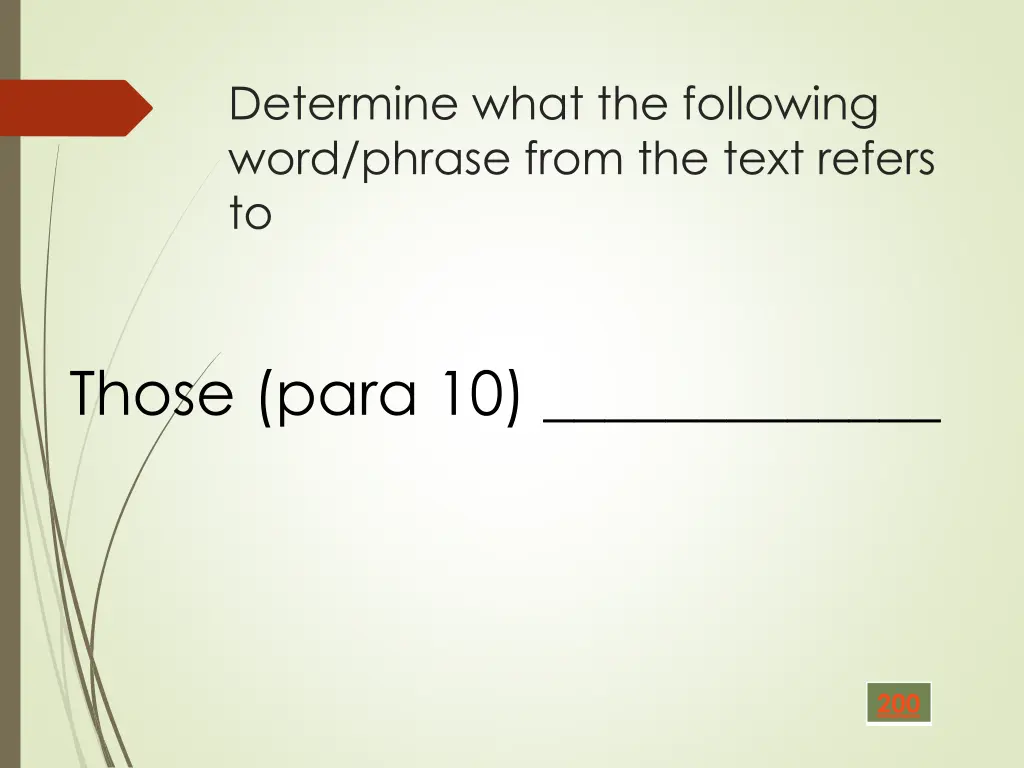 determine what the following word phrase from 2