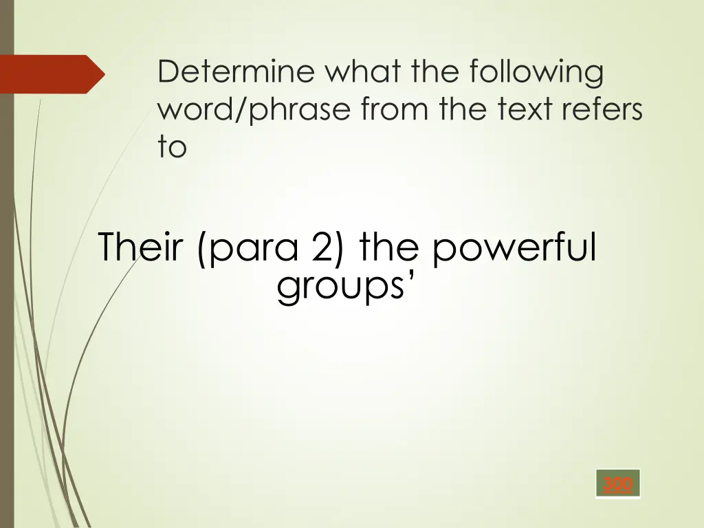 determine what the following word phrase from 5