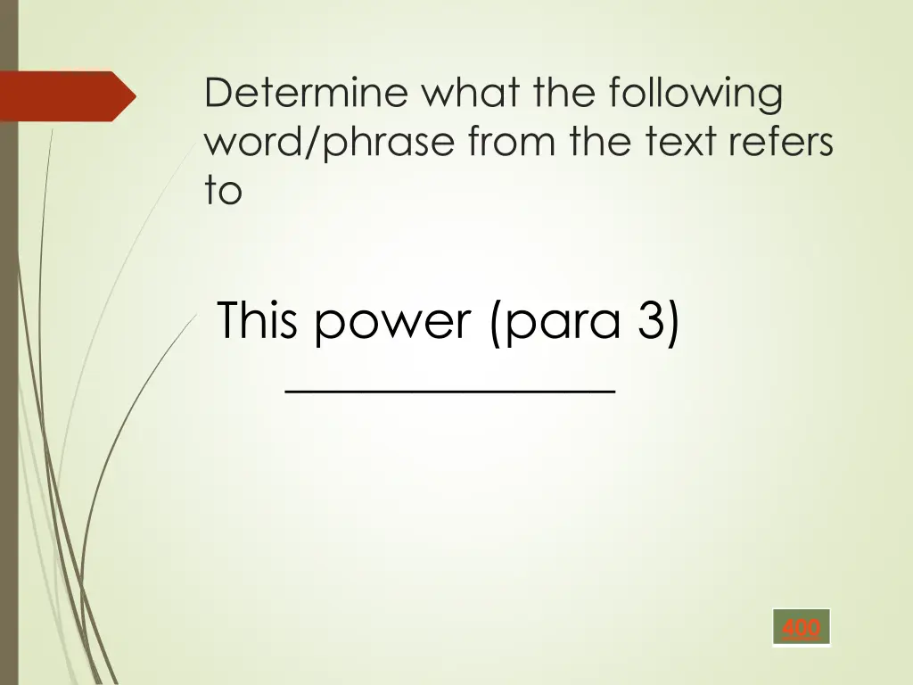 determine what the following word phrase from 6