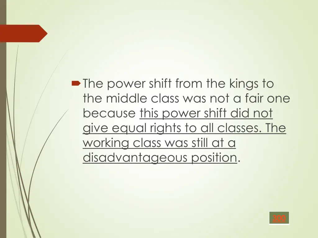 the power shift from the kings to the middle 1