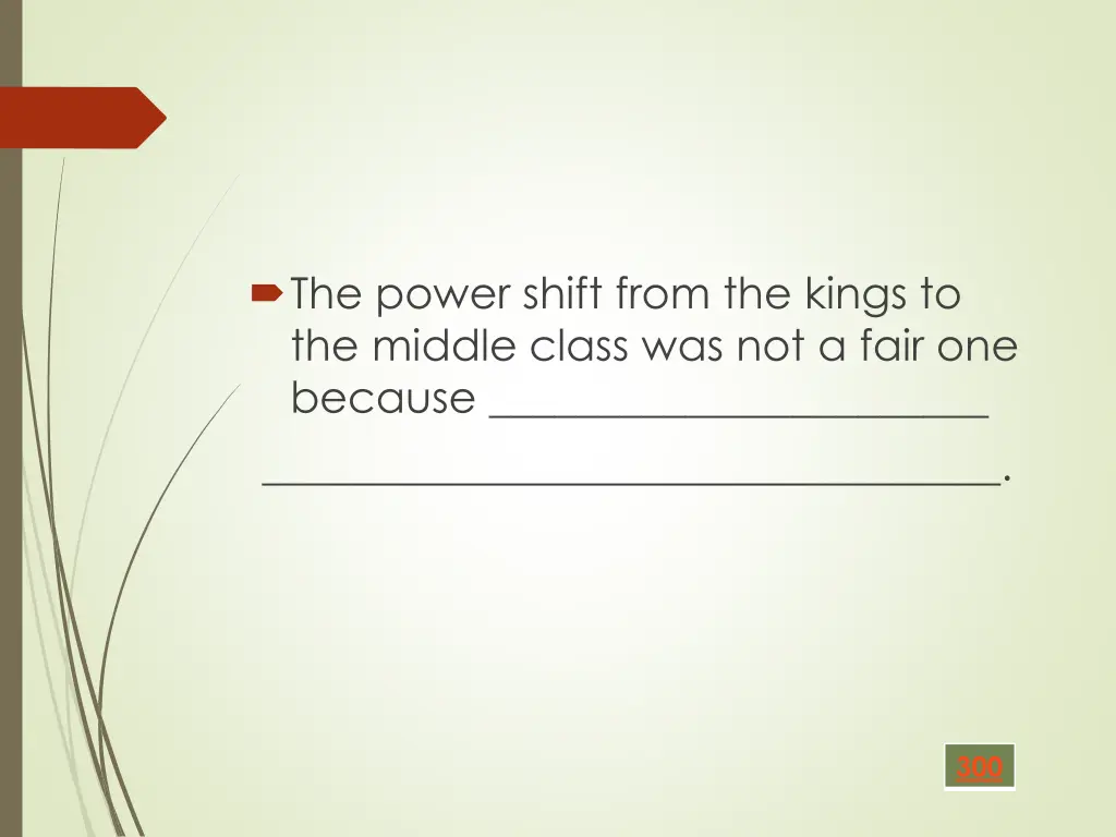 the power shift from the kings to the middle