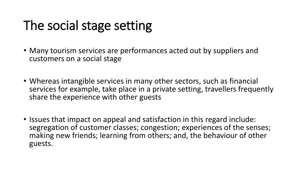 the social stage setting the social stage setting