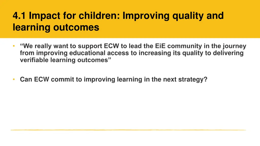 4 1 impact for children improving quality