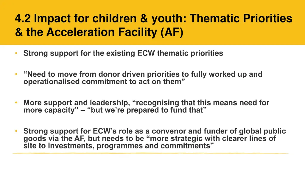 4 2 impact for children youth thematic priorities