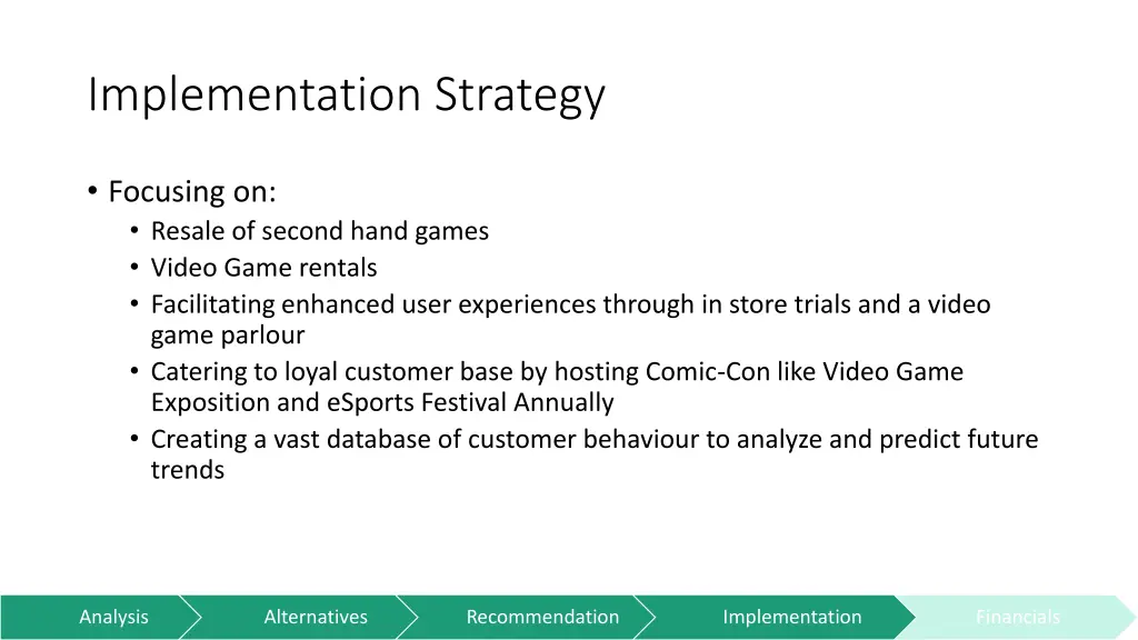 implementation strategy