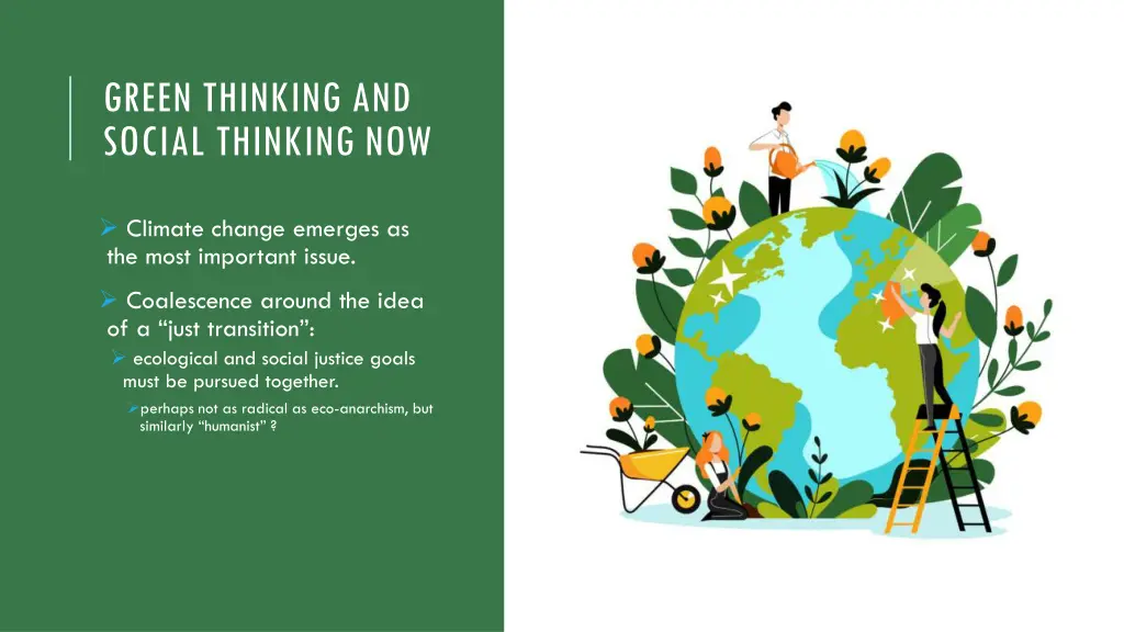 green thinking and social thinking now